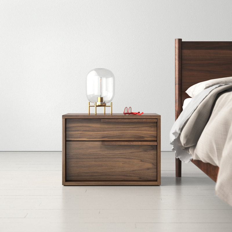 AllModern Nantucket Two Drawers Nightstand & Reviews Wayfair